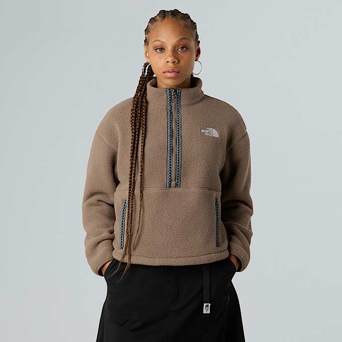 Nerozepínací flísová mikina s krátkým zipem TNF Fleeski pro dámy - 1