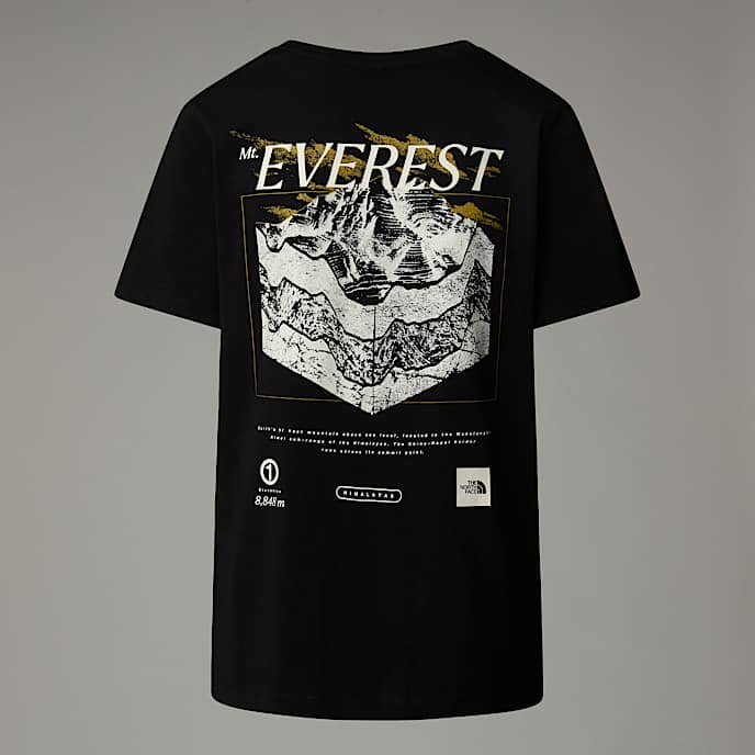 Topographic TShirt W TNF TNF Black HERO