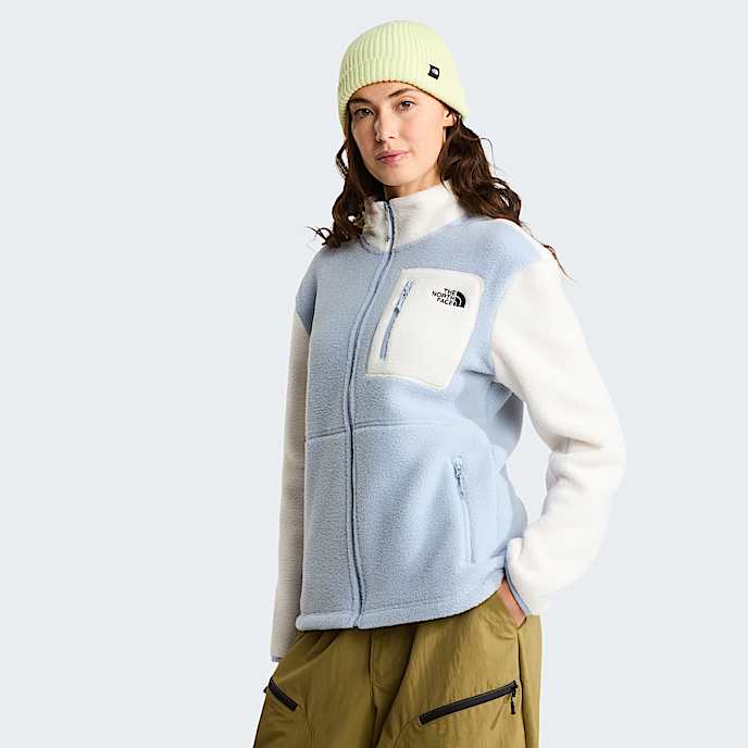 Yumiori FullZip Fleece Jacket W TNF Frost GreyWhite DuneFrost Grey HERO