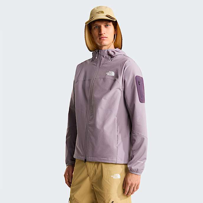 Mska kurtka hybrydowa z kapturem i zamkiem na caej dugoci Tek Approach TNF Transcendent Grey HERO