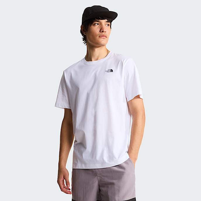 Mens Evolution Simple Dome Regular TShirt TNF TNF White HERO