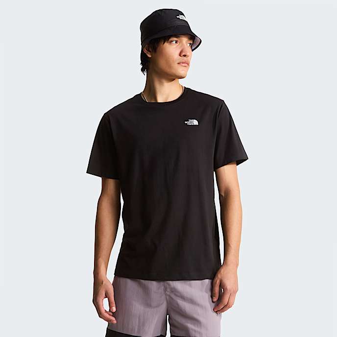 Mens Evolution Simple Dome Regular TShirt TNF TNF Black HERO