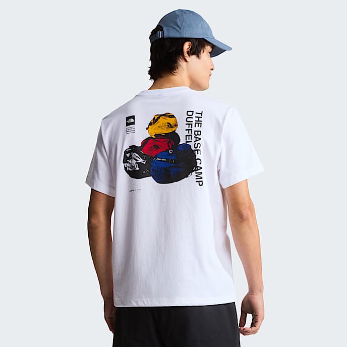 Mens BCD Celebration Relaxed Graphic TShirt TNF TNF White HERO