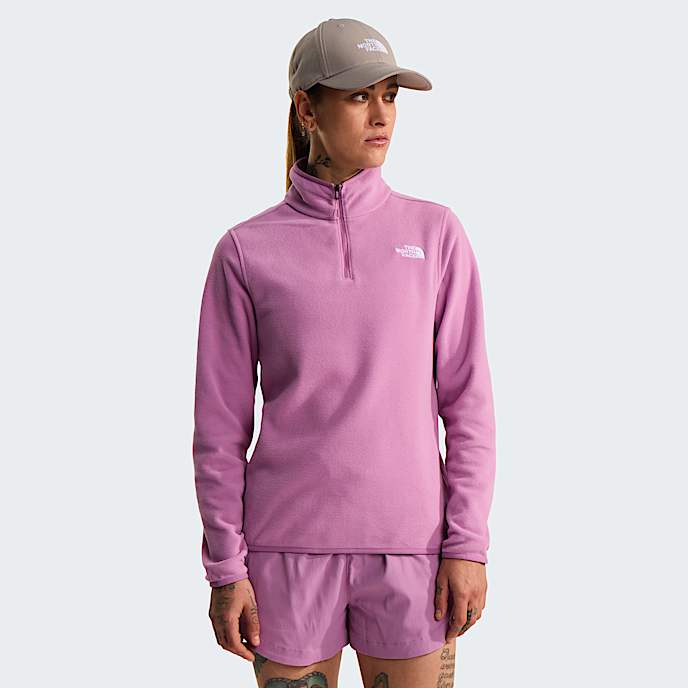 Glacier Fleece mit 14langem RV fr Damen TNF Hushed Lavender HERO