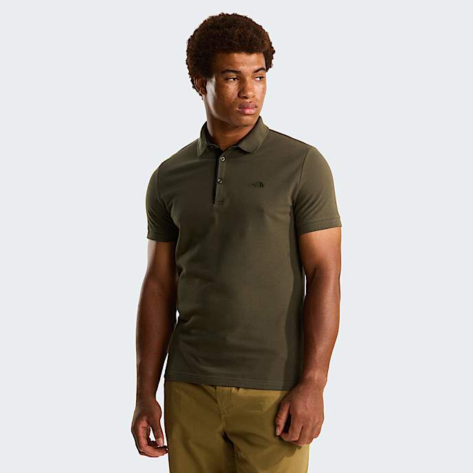 Polo Premium Slim da uomo TNF New Taupe Green HERO