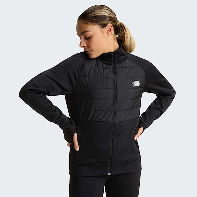 Reaxion 20 Hybrid FullZip Jacket W TNF TNF Black Heather HERO