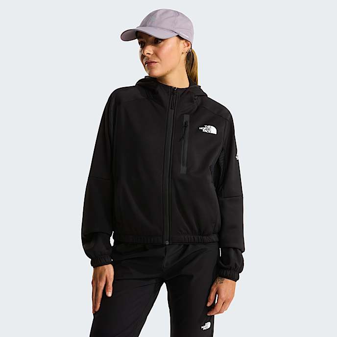 Damski polar z kapturem i zamkiem na caej dugoci Mountain Athletics TNF TNF Black HERO