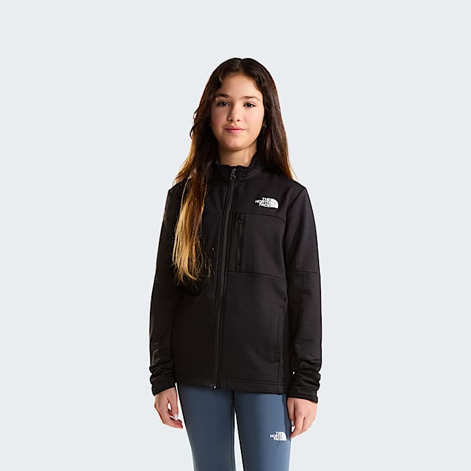 $$ Chaqueta de capa intermedia de senderismo con cremallera integral para jóvenes - 1