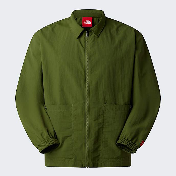 Camisa de manga comprida em nylon Red Box unissexo TNF Woodland Green HERO