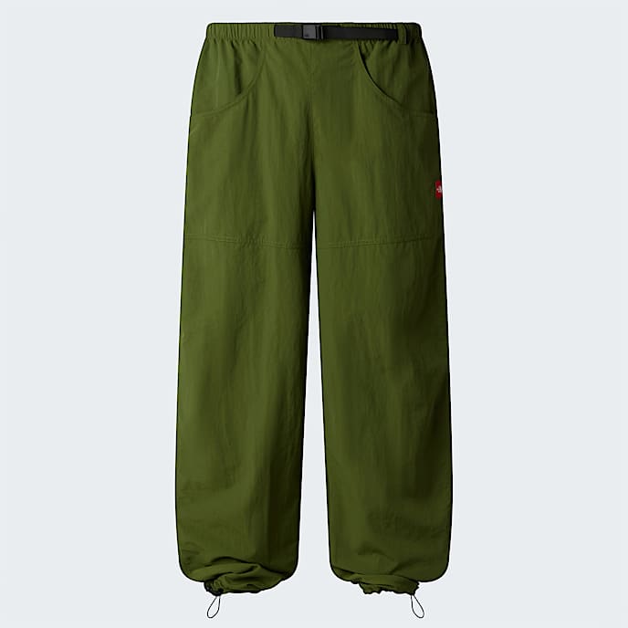 Red Box Nylon Belted Trousers Unisex TNF Woodland Green HERO
