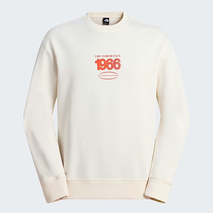 Track Relaxed Sweatshirt Unisex TNF White DuneLava Red HERO