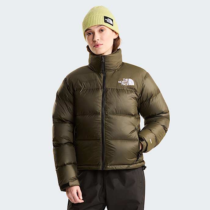 Damska kurtka 1996 Retro Nuptse TNF New Taupe Green HERO