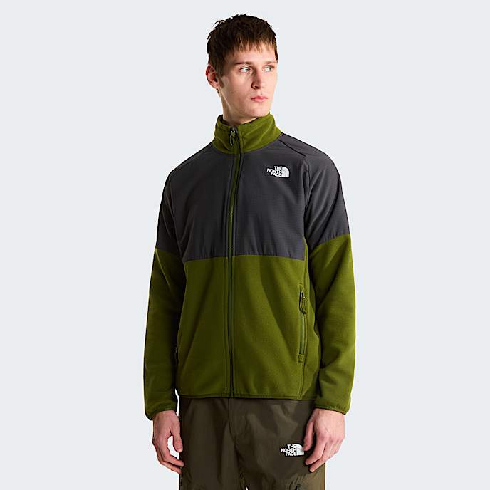 Polar de alta densidade Glacier para homem TNF Woodland GreenAsphalt Grey HERO