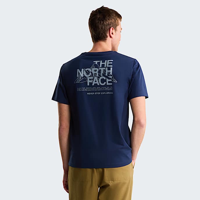 Tshirt standard Mountain Sketch Graphic pour homme TNF Summit Navy HERO