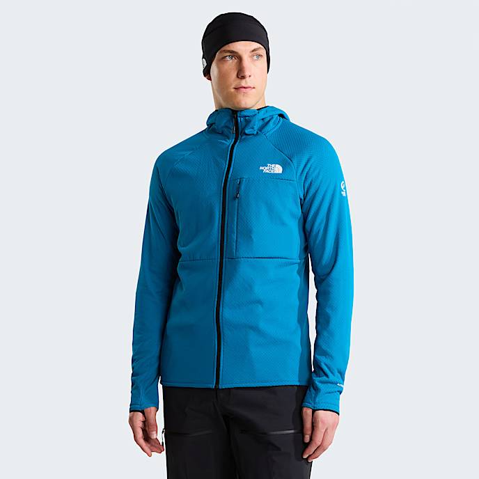 Mens Summit Series FUTUREFLEECE Hoodie TNF Dusk Blue HERO