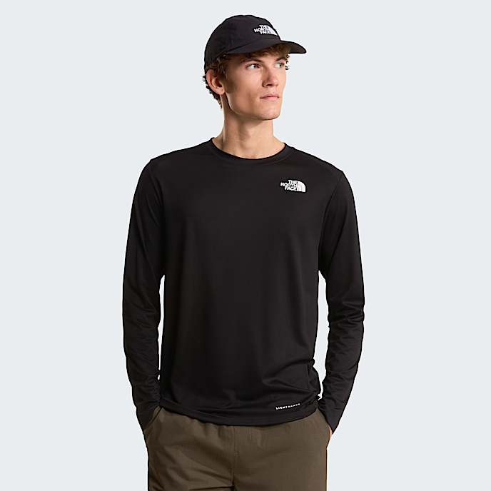 Tshirt a maniche lunghe Shadow da uomo TNF TNF Black HERO
