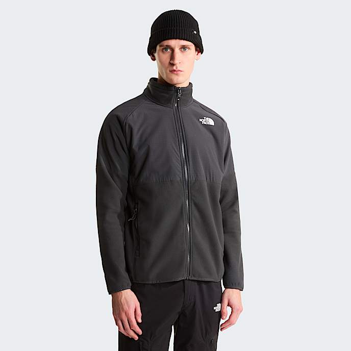 Zware Glacierfleece met volledige rits voor heren TNF Asphalt GreyAsphalt GreyTNF Black HERO