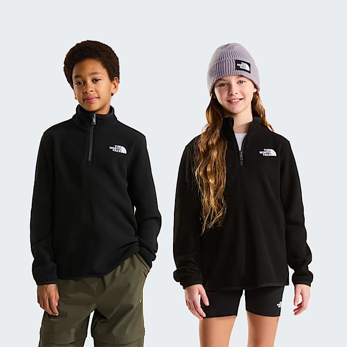 Glacier 14 Zip Fleece Teen TNF TNF Black HERO
