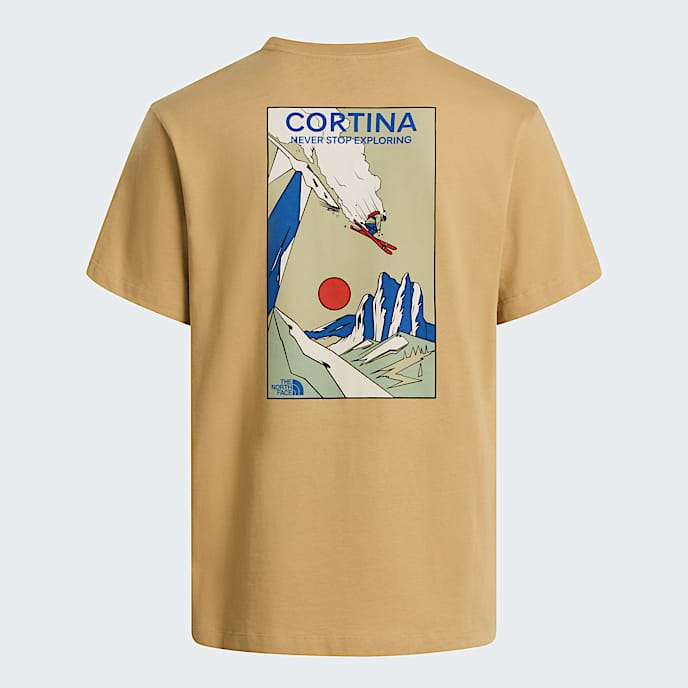 Mountain Celebration normal geschnittenes TShirt mit Grafik in Unisex TNF Khaki Stone HERO