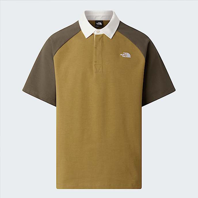 Unisex Rugby Polo Shirt TNF CedarNew Taupe Green HERO
