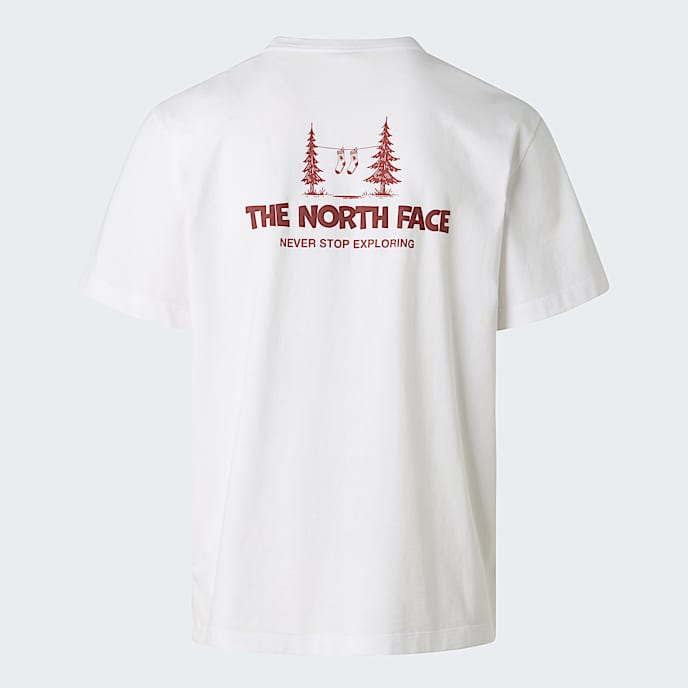 Camping relaxt geschnittenes TShirt mit Grafik Unisex TNF TNF White HERO
