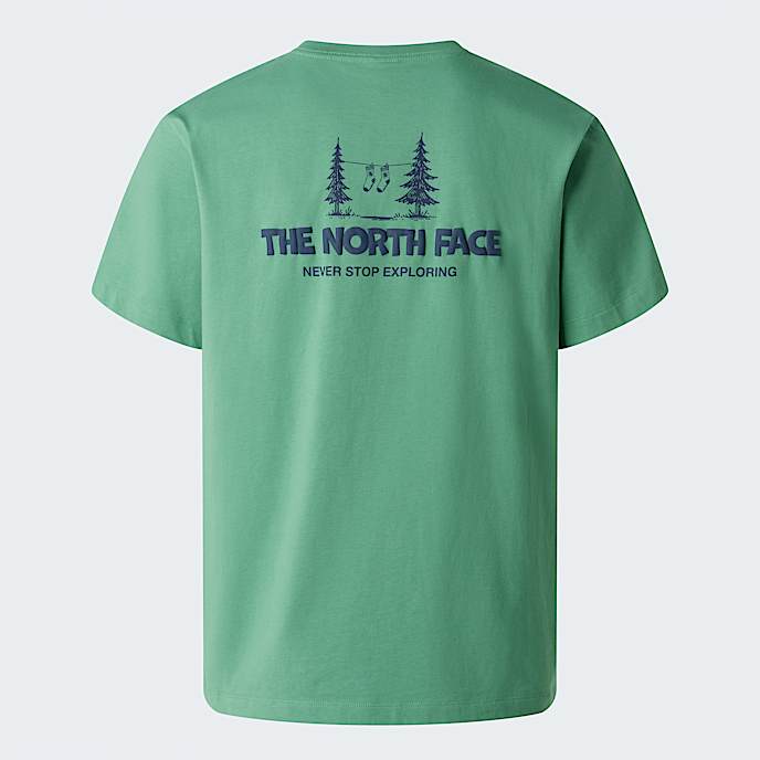 Tshirt descontrada com grfico Camping unissexo TNF Dimmed Algae HERO
