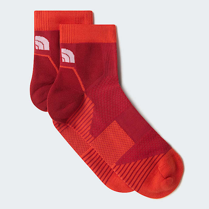 Trail Run 14hohe Socken TNF Iron ClayLava Red HERO
