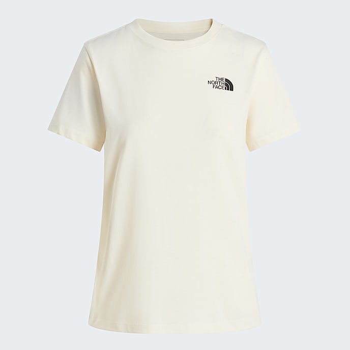 Half Dome normal geschnittenes TShirt mit Print Damen TNF White Dune HERO