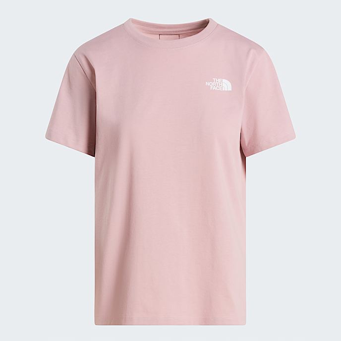 Womens Vertical TNF TShirt TNF Metal Pink HERO