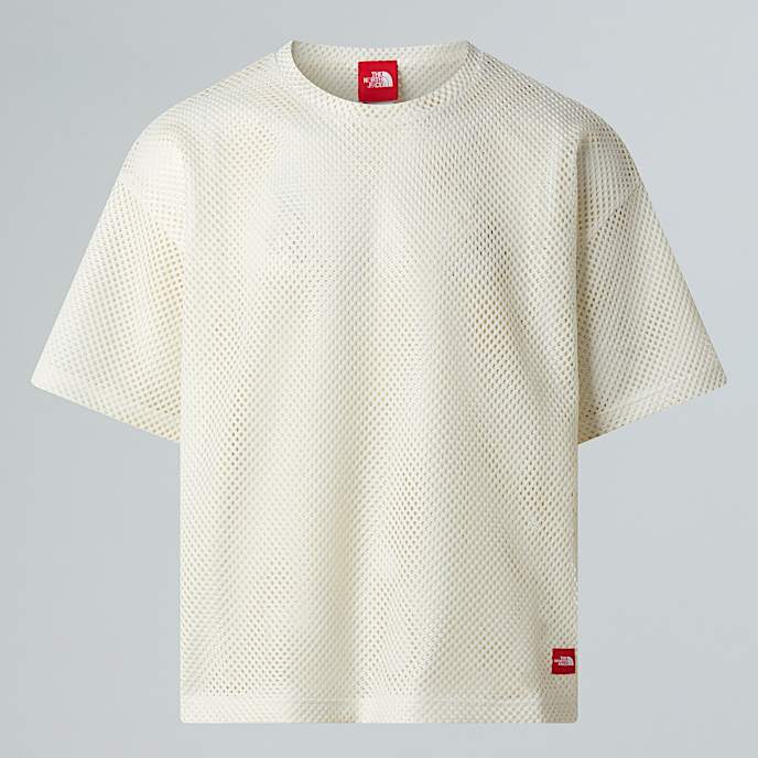 Unisex Red Box Mesh TShirt TNF White Dune HERO