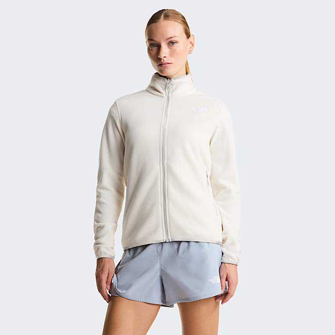 Glacier Fleece mit durchgehendem RV fr Damen TNF White Dune HERO