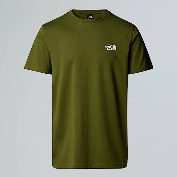 Mens Simple Dome TShirt TNF Woodland Green HERO