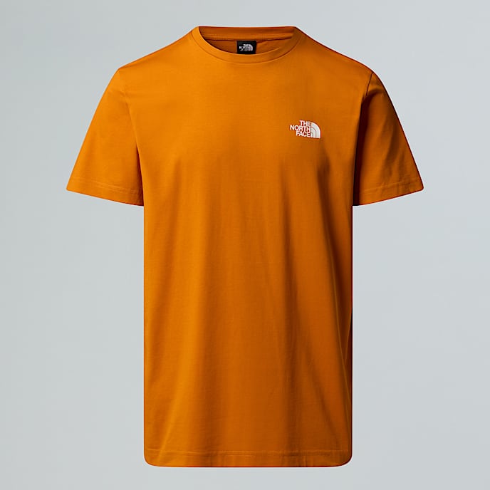 Simple Dome TShirt fr Herren TNF Agate Orange HERO