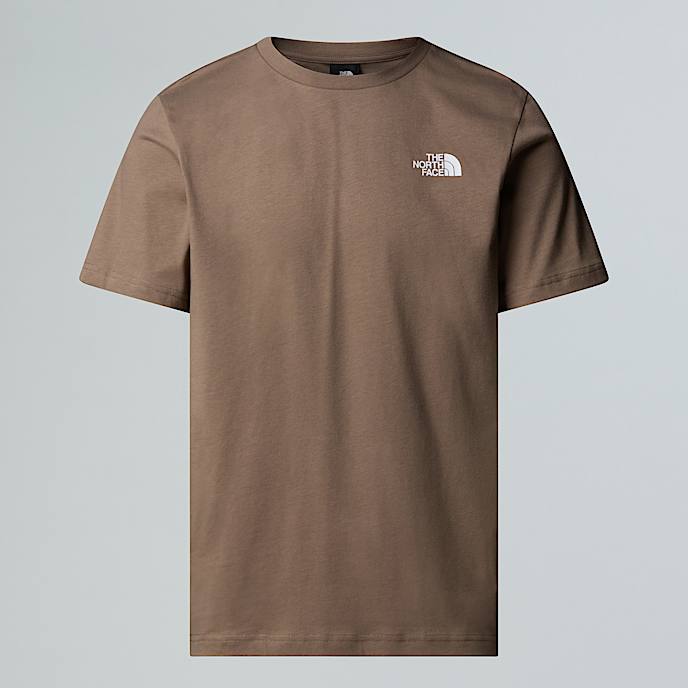 Tshirt NSE Box pour homme TNF Mocha BrownMushroom Grey HERO