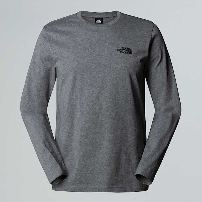 Simple Dome LangarmShirt fr Herren TNF TNF Medium Grey Heather HERO