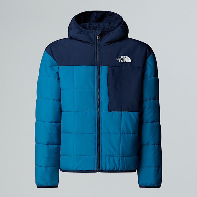 Giacca reversibile con cappuccio e cerniera integrale Shasta da ragazzo TNF Dusk BlueSummit Navy HERO