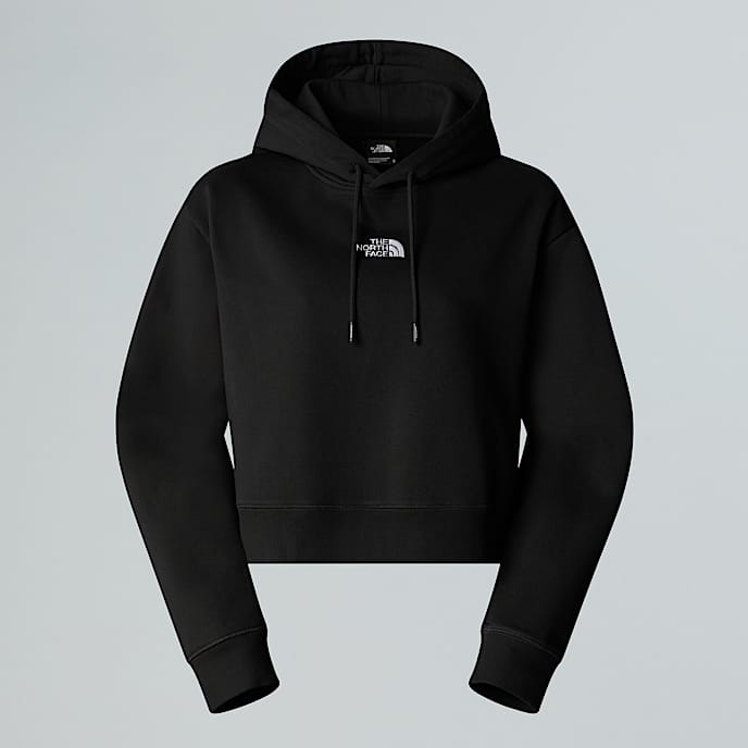 Womens Essential Cropped Hoodie TNF TNF Black HERO