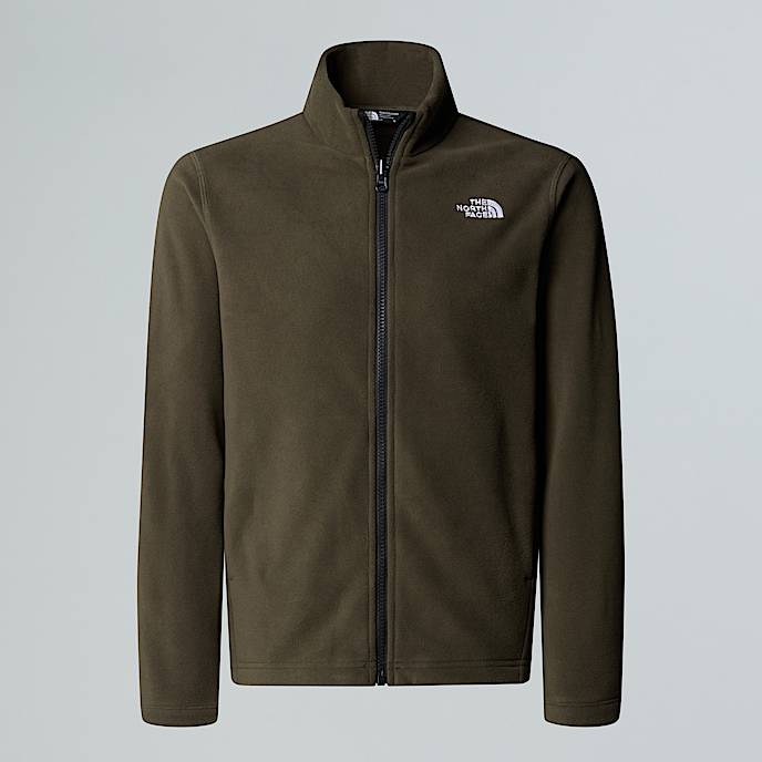 Teens Glacier ZipIn Fleece TNF New Taupe Green HERO