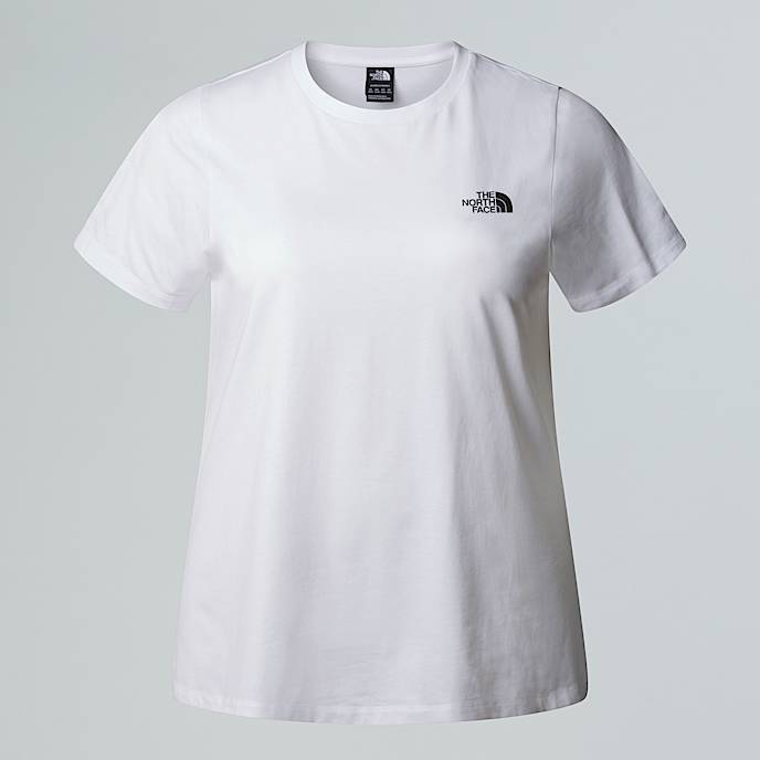 Womens Plus Size Simple Dome TShirt TNF TNF White HERO