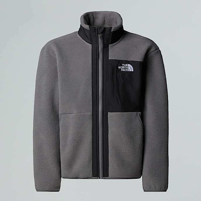 Boys Yumiori FullZip Fleece Jacket TNF Smoked PearlTNF Black HERO