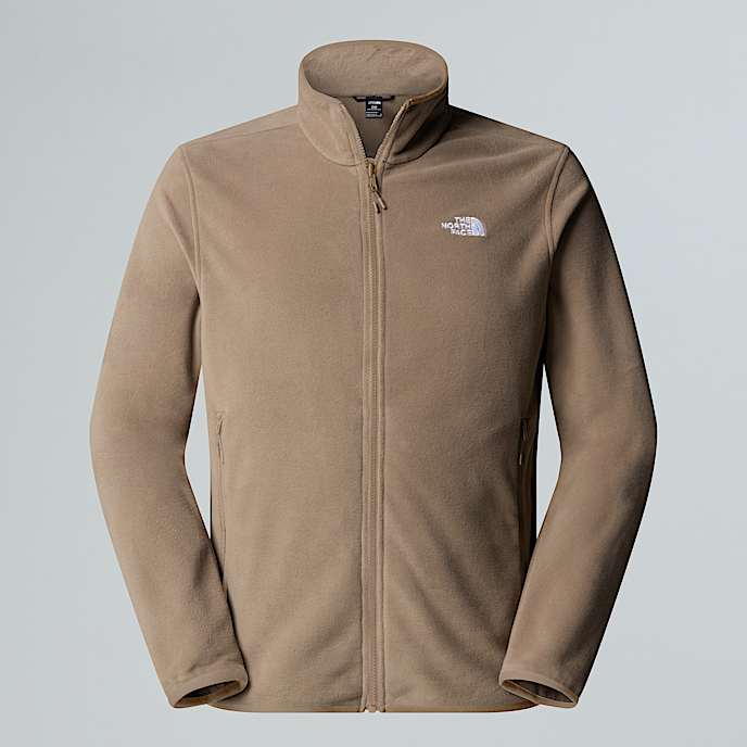 Glacierfleece met volledige rits voor heren TNF Mocha Brown HERO
