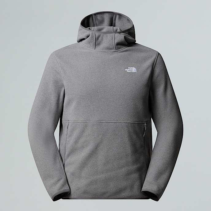Glacier Pullover fleece med htte til herrer TNF TNF Mid Grey Heather HERO