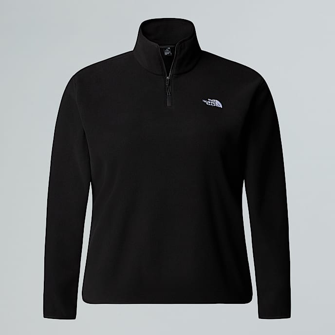 Forro polar con cremallera de 14 Glacier de talla grande para mujer TNF TNF Black HERO