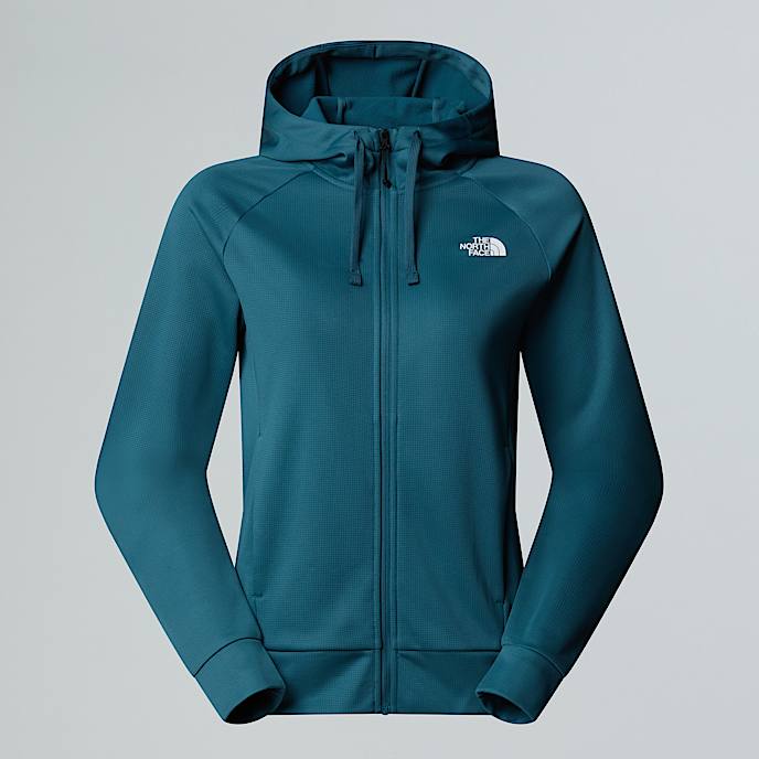 Reaxion 20 Kapuzenjacke mit durchgehendem RV fr Damen TNF Space Dark Heather HERO