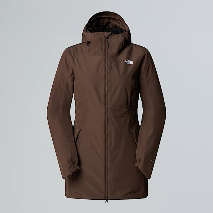 Womens Hikesteller Insulated Parka TNF Smokey Brown HERO