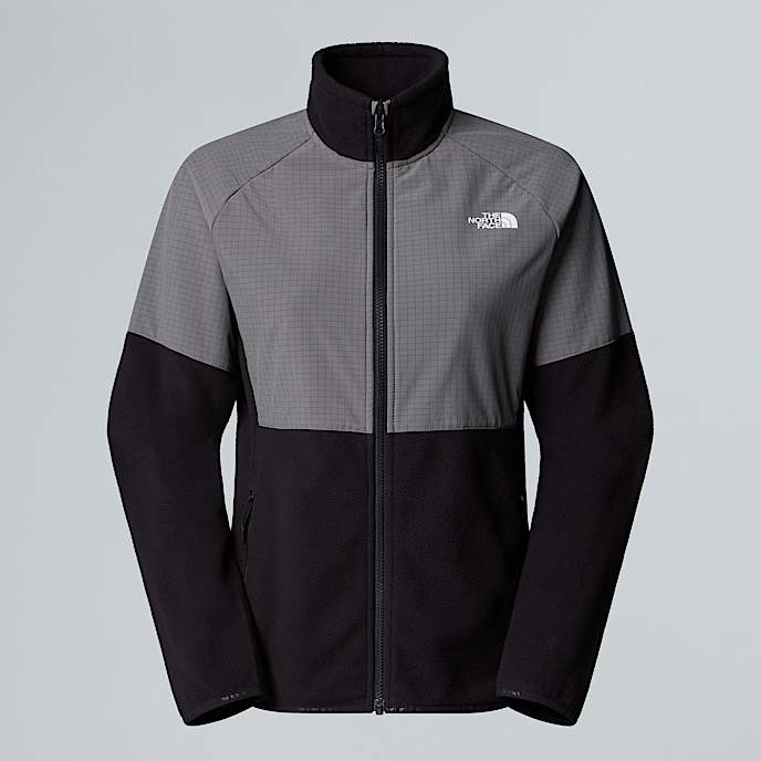 Damski polar o wysokiej gramaturze z zamkiem na caej dugoci Glacier TNF TNF BlackSmoked PearlAnthracite Grey HERO