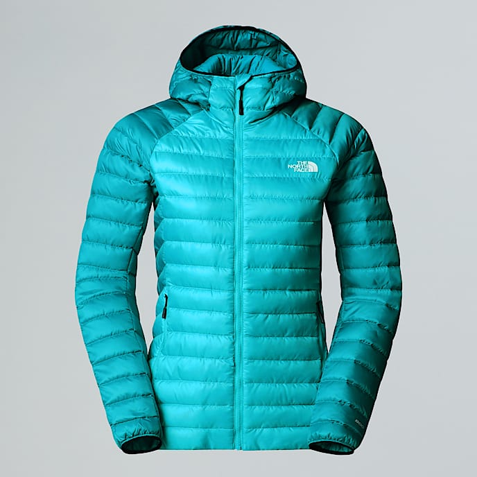 Womens Bettaforca Hooded Down Jacket TNF Galactic BlueDeep Teal HERO