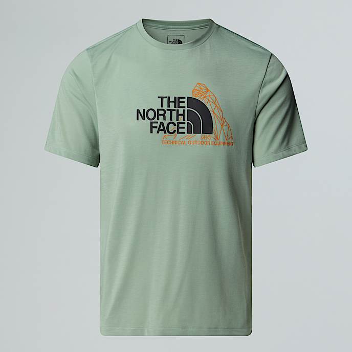 Tshirt Foundation Mountain Graphic pour homme TNF Slate Moss HERO
