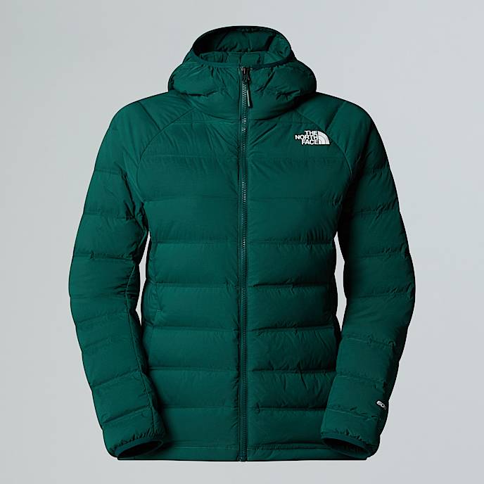 Veste capuche en duvet stretch Abseil pour femme TNF Hunter Green HERO