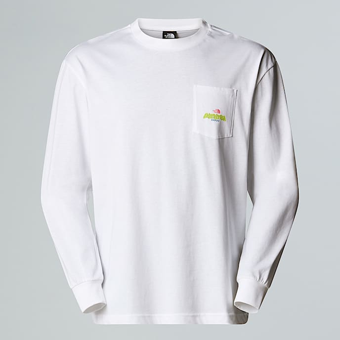 Expedition Celebration LangarmShirt in Oversize in Unisex TNF TNF White HERO